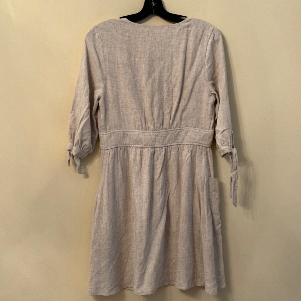 First Monday Button Down Ruffle Cotton Linen Midi… - image 5